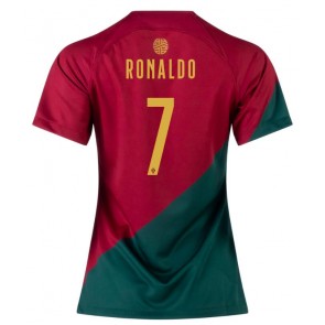 Portugal Cristiano Ronaldo #7 Hjemmebanetrøje Dame VM 2022 Kort ærmer